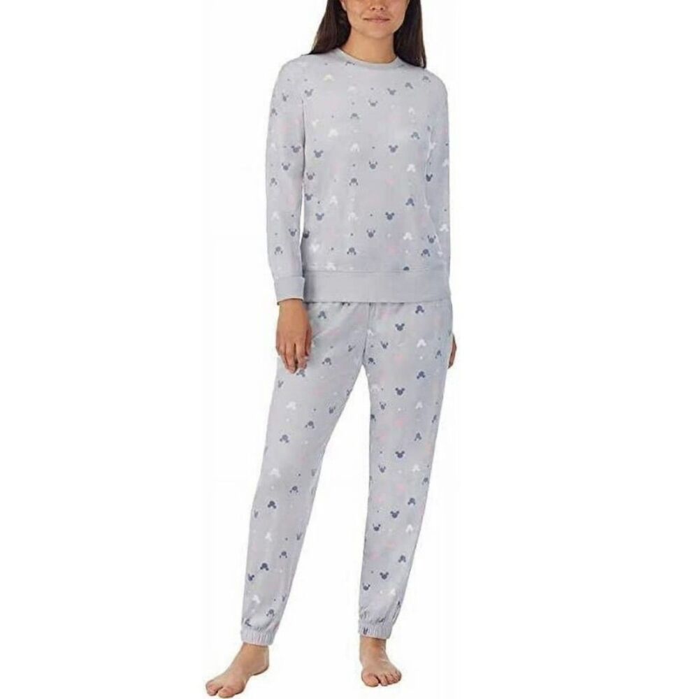 NEW Soft Fleece Sz XL (16/18) Cozy MICKEY & MINNIE 2 Pc Pajama Lounge Set DISNEY - Picture 1 of 6